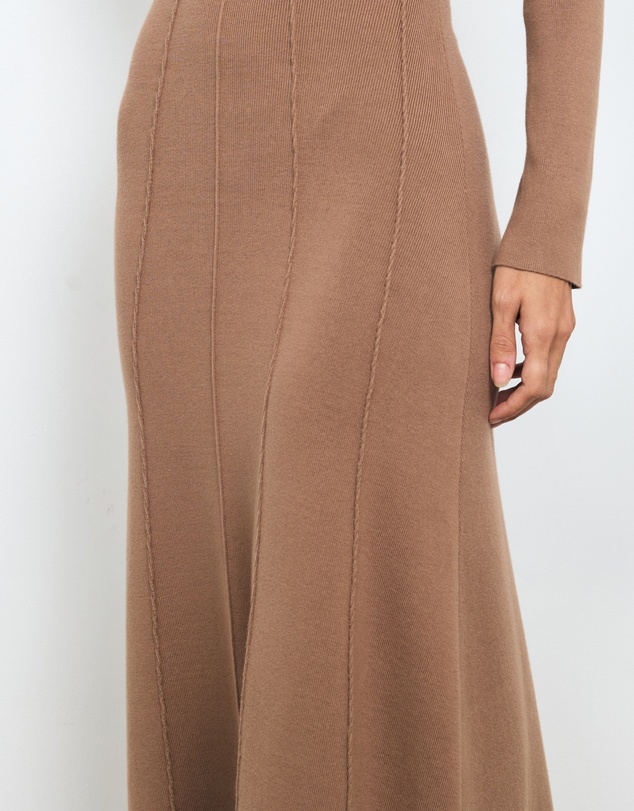 AERE - Nori Panelled Knit Midi Dress