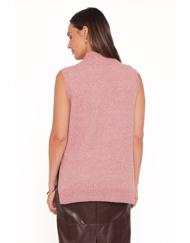 Petal & Pup - Freydis Side Button Sweater Top - Rose