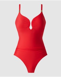 Miraclesuit Swimwear  - Razzle Dazzle Antheia Plunge Underwired Shaping Swimsuit