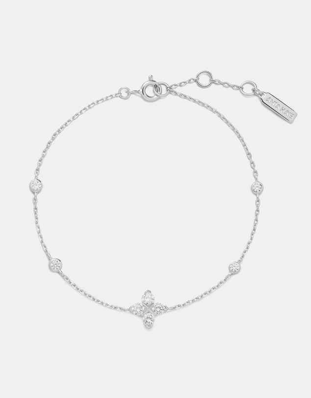 Ania Haie - Ania Haie Silver Sparkling Lucky Clover Bracelet