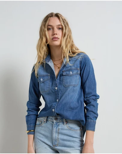 DRICOPER DENIM - Valiant Blue Denim Shirt