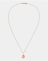 Elli Jewelry - Necklace Quartz 925 Sterling Silver Gold-Plated