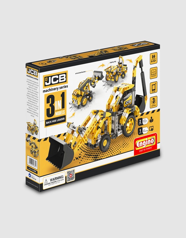 Engino - Engino - Creative Builder - Machinery Set - Backhoe Loader