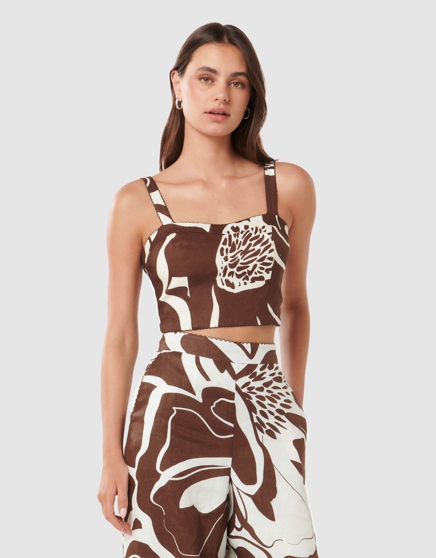 Forever New - Patricia Printed Linen Top