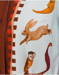 SMWR. by The Somewhere Co - Moon Court Long Sleeve Maxi Shirt Dress