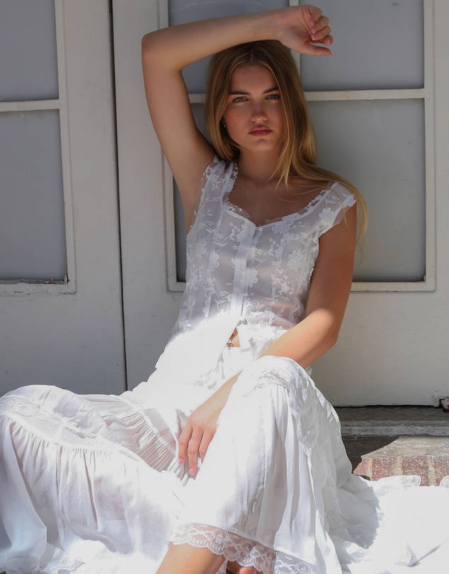 Belle & Bloom - Future Lover Lace Button Up Blouse