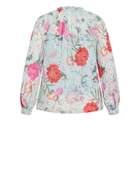 City Chic - Plus size SHIRT SIENNA PRT - Mint Botanique