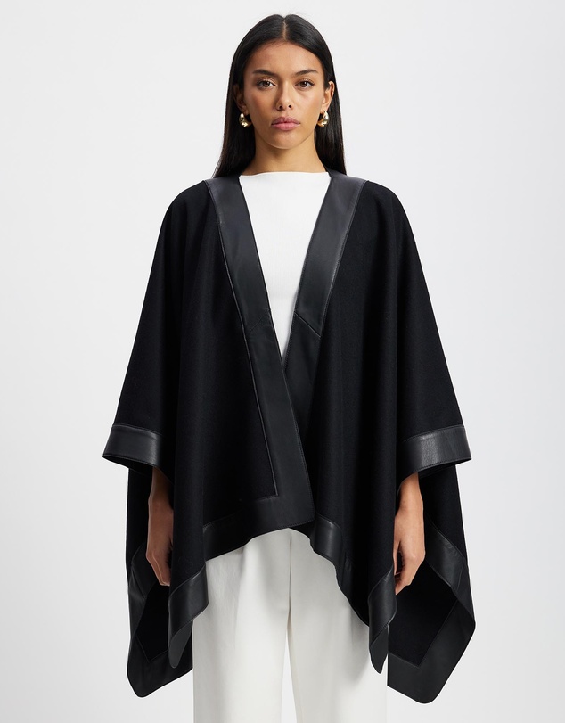 West 14th - Lexington Wool and Leather Cape