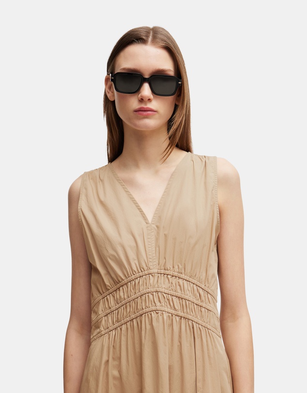 BOSS - Cotton Slim Fit Dress