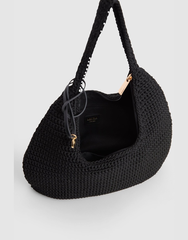 Laura Jones - Rayon Crochet Shoulder Bag