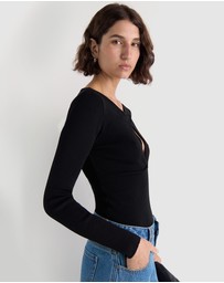 Staple the Label - Mira Twist Knit Top