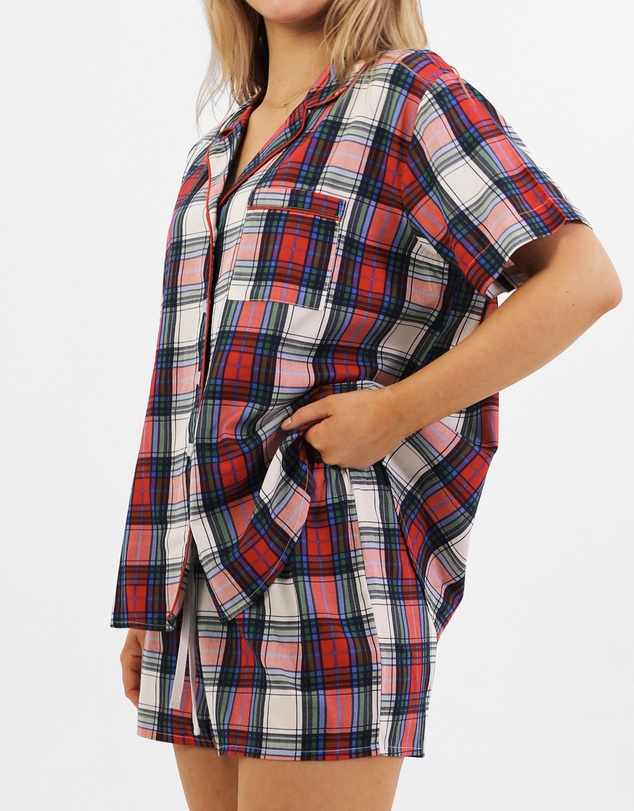 Mitch Dowd - Mitchdowd Womens Bamboo Check Fam Jam Pyjama Set