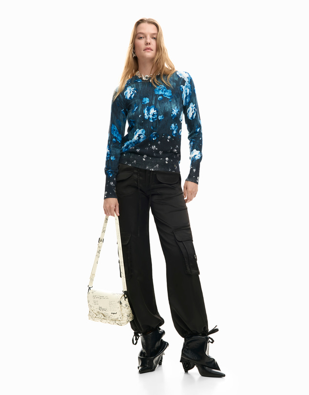Desigual - Lightweight floral sweater