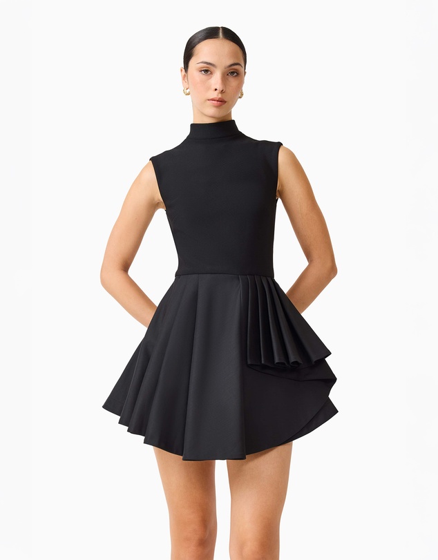 Elliatt - Nydia A-line Mini Dress In Black