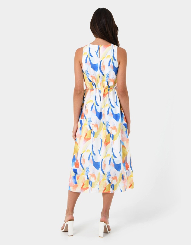 Forcast - Myka A-Line Tie Waist Dress