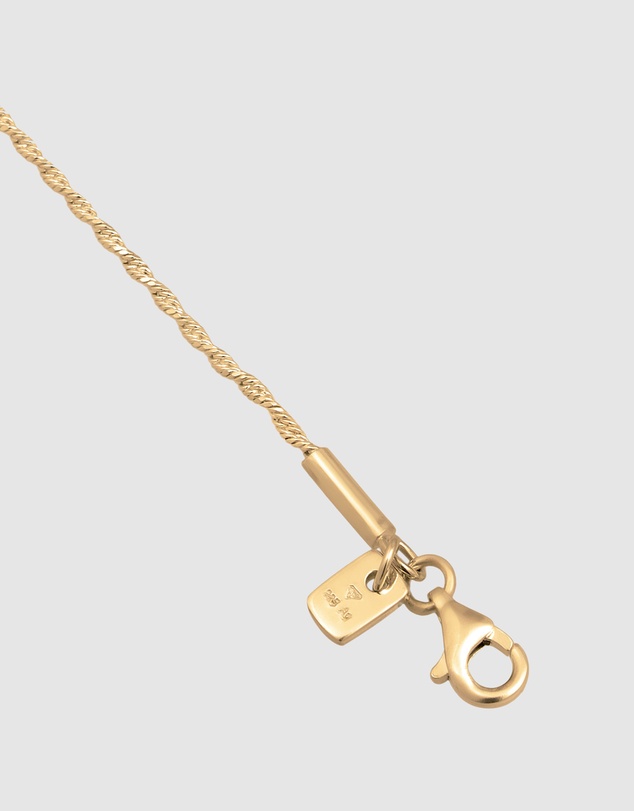 Kuzzoi - ICONIC EXCLUSIVE - Classic Rope Chain Bracelet in Gold-Plated 925 Sterling Silver