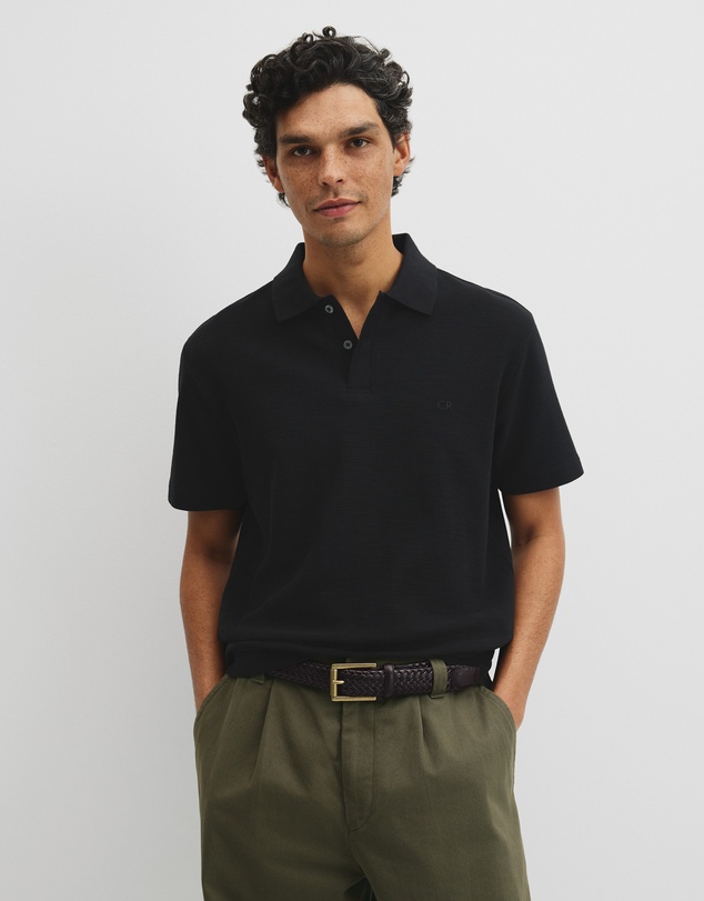 Country Road - Short Sleeve Waffle Button Polo