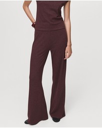 M.N.G - Knitted Trousers With Elastic Waistband