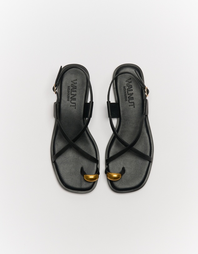 Walnut Melbourne - Eliana Leather Sandal