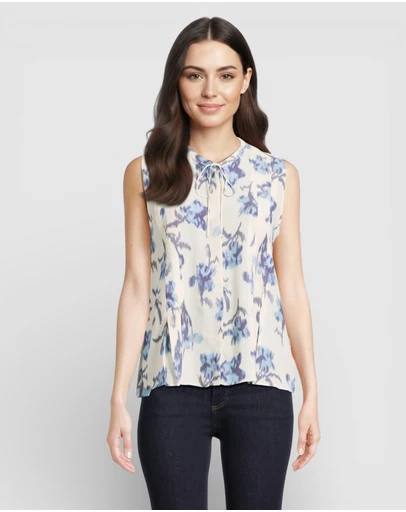 rag & bone - Arden Printed Sleeveless Blouse
