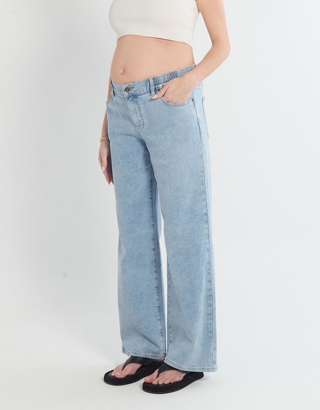 Soon Maternity - Relaxed Wide Leg Jeans