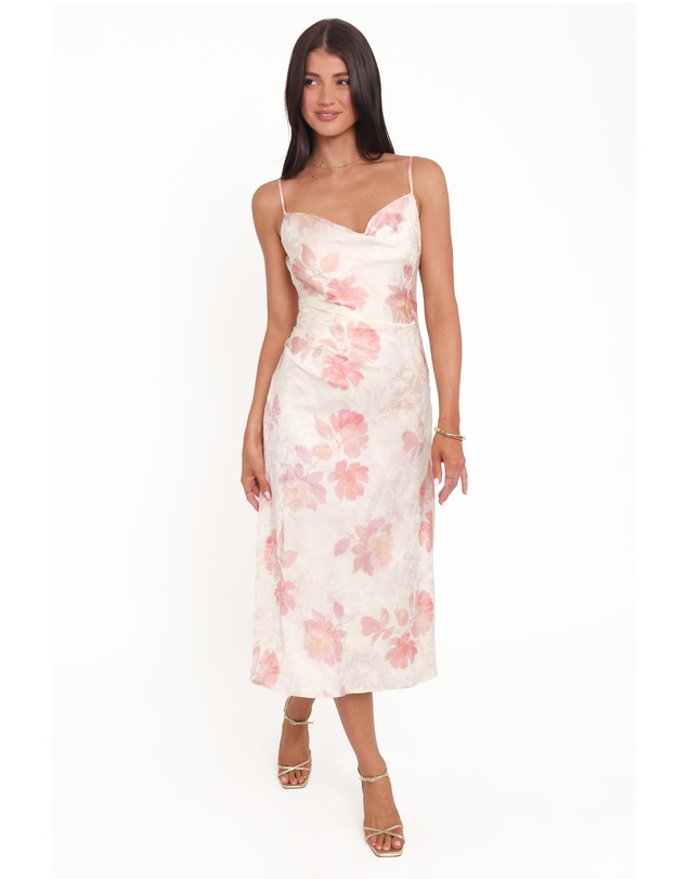 Petal & Pup - Sandrine Midi Dress - Pink Floral