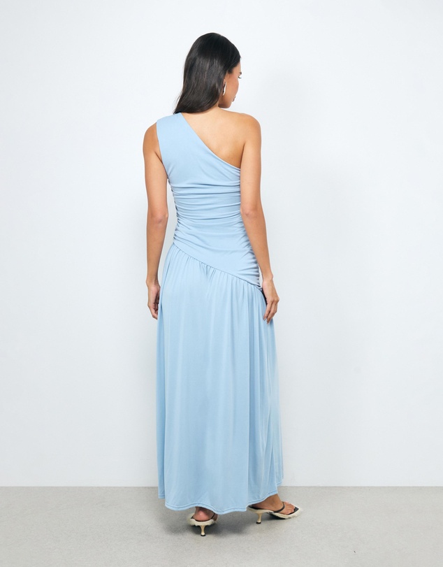 AERE - Aloma One Shoulder Ruched Dress