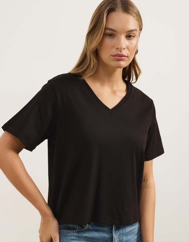 Atmos&Here - Cotton V-Neck T-Shirt
