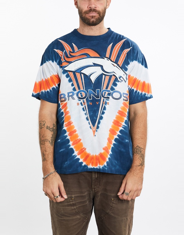 Vintage by The Real Deal - Pre Loved - Vintage NFL Denver Broncos Tie Dye Tee