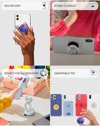 PopSockets - PopGrip Premium Phone Grip Holder