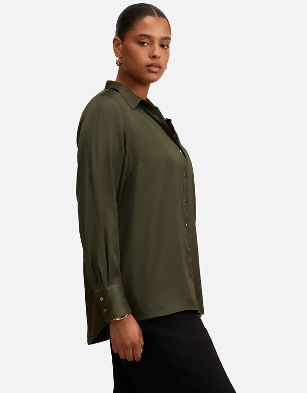 Forever New Curve - Coco Curve Satin Shirt