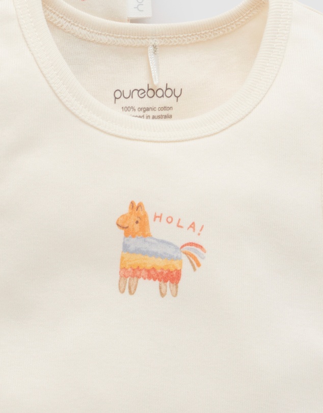 Purebaby - 2 Pack Short Sleeve Ribbed Bodysuit -Babies