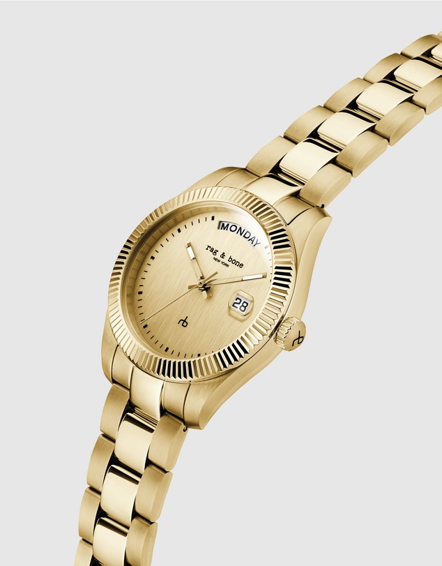 rag & bone - Rag & Bone Lex Gold-Tone Analogue Watch