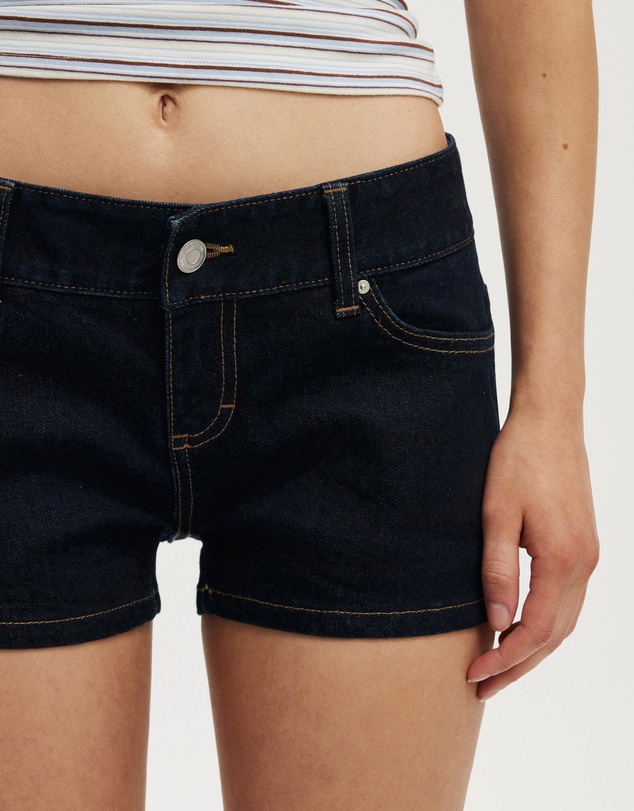 Cotton On - Micro Low Denim Shorts