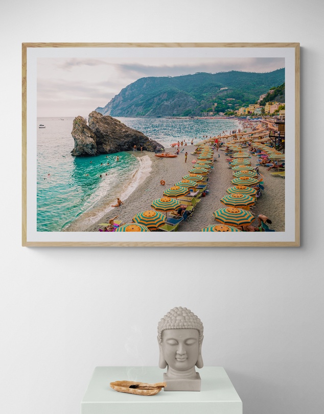 Inka Arthouse - Monterosso Beach Italy Art Print