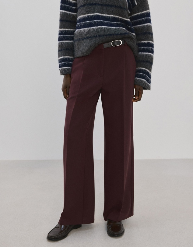 M.N.G - Belt Straight-Fit Trousers