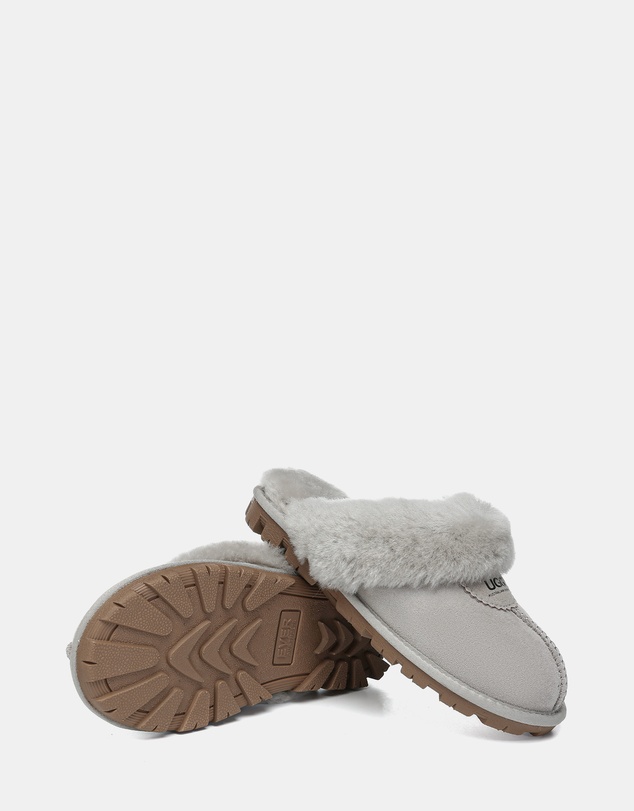 EVERAU - Australian Shepherd Ugg Waffle Slipper Sheepskin Upper House Shoes