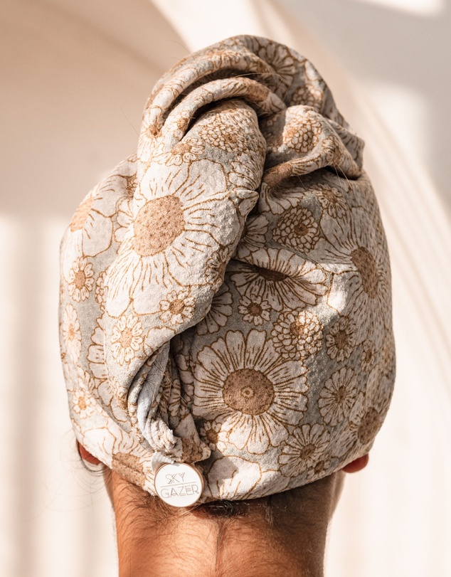 Sky Gazer - Quick Dry Hair Wrap-  Casuarina