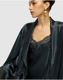 GINIA - Silk Lace Robe