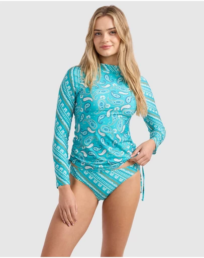 Seafolly - Drift Club Bandana Side Ruched Rash Vest