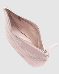 JETT BLACK - Bondi Blush Quilted Clutch Pouch