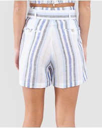 Amelius - Zanci Stripe Linen Short