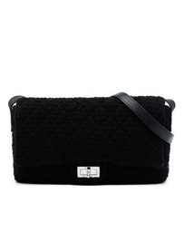 Pre-Loved by Azura Reborn - Pre-Loved Jumbo Reissue 2.55 Quilted Tweed Easy Messenger Flap