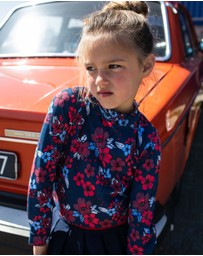 Quapi - Kellen Long Sleeve Floral Top - Kids-Teens