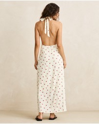 Rhythm - Mila Floral Halter Neck Maxi Dress