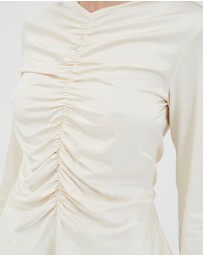 Third Form - Allure Gathered Long Sleeve Top