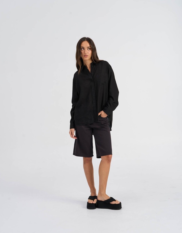 ONLY - Tokyo Linen Blend Long Sleeve Shirt