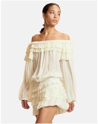 Cynthia Rowley - Off Shoulder Ruffle Blouse