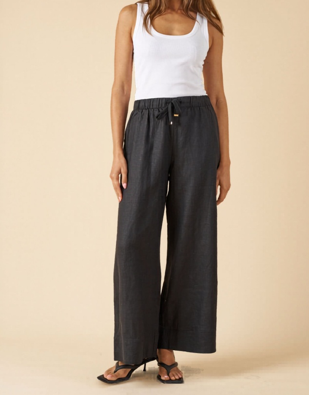 CAMIXA - Palazzo Linen Pants