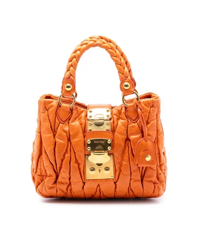Pre-Loved by Azura Reborn - Pre-Loved Matelasse Lambskin Coffer Satchel
